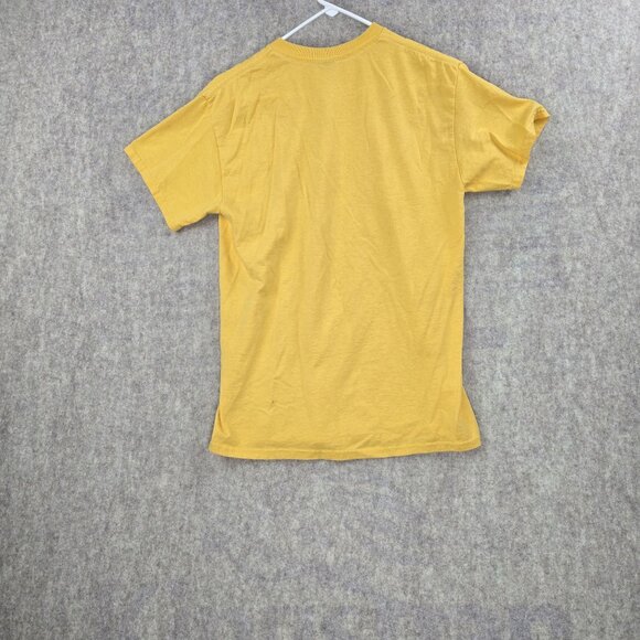 Gildan Men T-Shirt Yellow Size M DryBlend Cotton Polyester Crewneck Short Sleeve - Picture 2 of 5